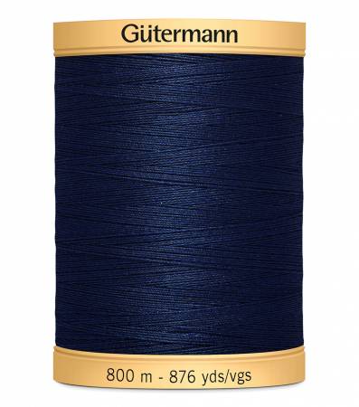Gutermann Natural Cotton Thread 800m/875yds | Navy - 5322