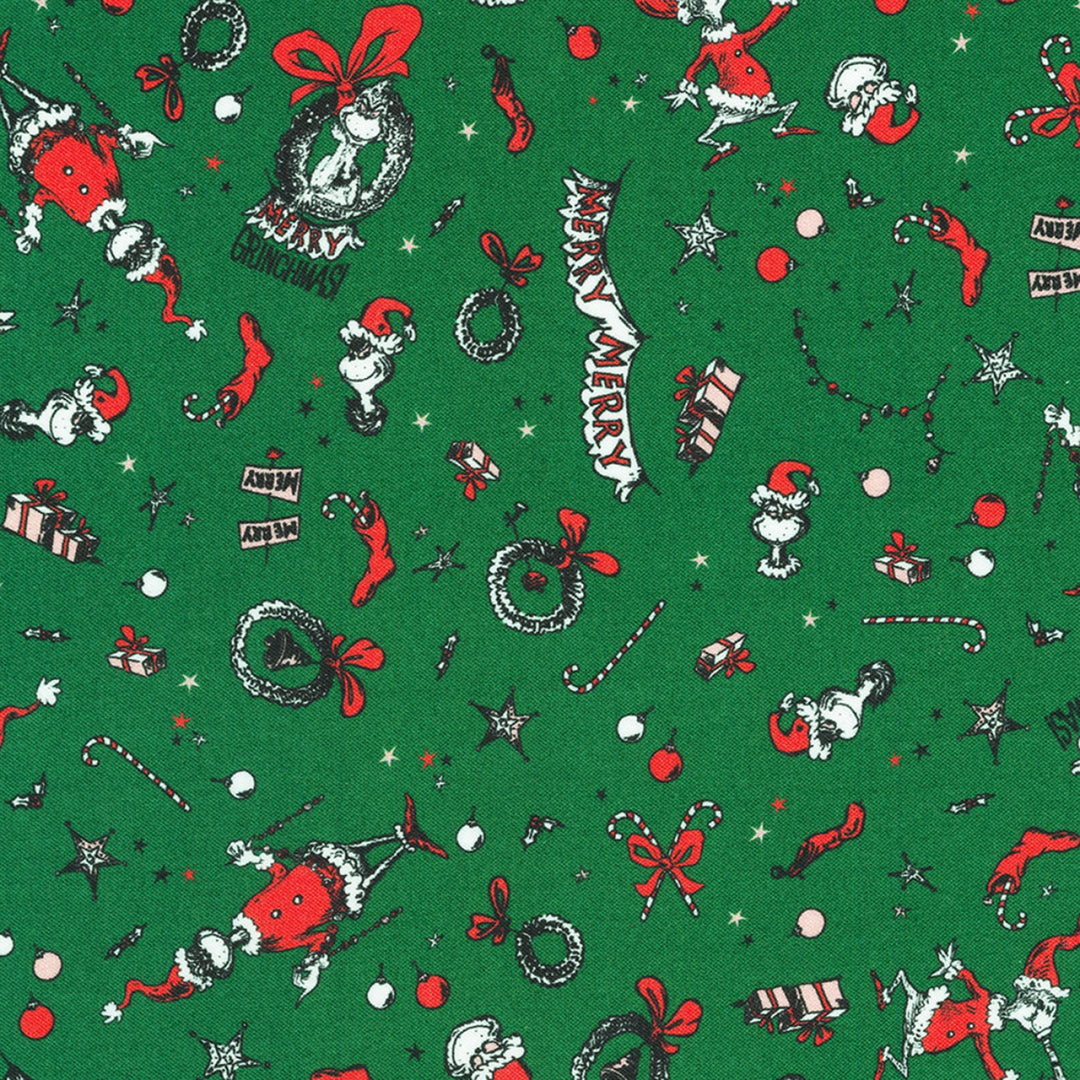 Grinch Christmas Evergreen 44” - (ADED22568224) – Sold in UNITS of ¼ metre