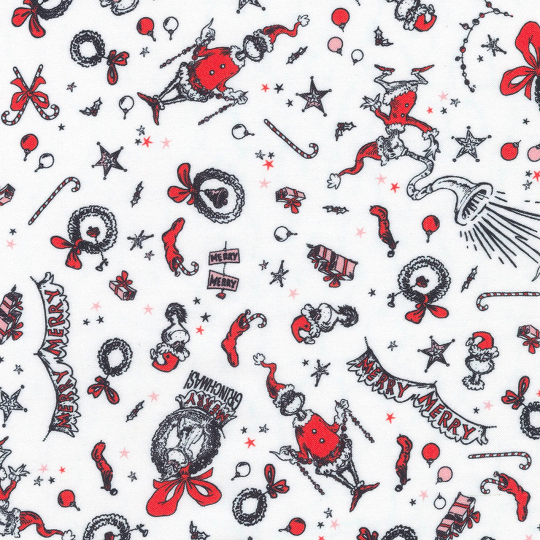 Grinch Christmas Candy Cane 44” - (ADED22568478) – Sold in UNITS of ¼ metre