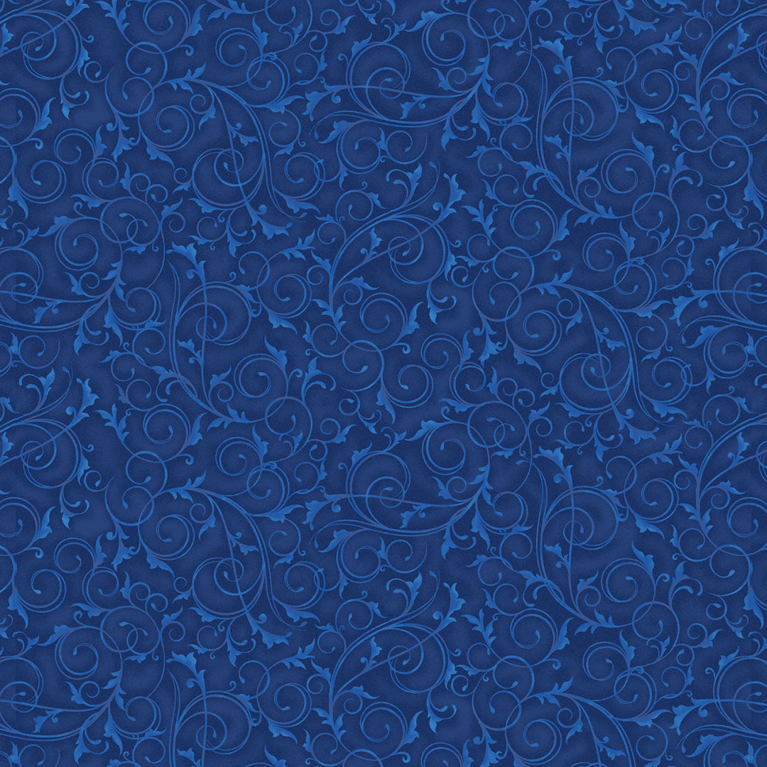 Royal Swirls & Twirls by Tango Twist Design Collection | 108" Cotton (BQ4221-77) – Sold in UNITS of ¼ metre