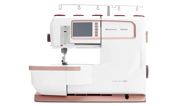 Husqvarna Viking Amber Air S|600 Husqvarna Viking Sewing and Embroidery machines on sale at Maple Leaf Quilting Company serving Alberta including Cochrane, Calgary, Red Deer, Lethbridge, Medicine Hat