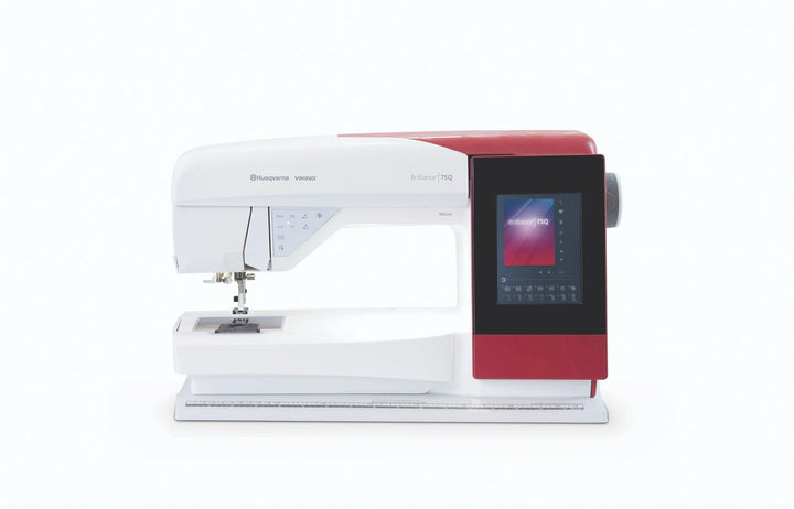 Husqvarna Viking Brilliance 75Q Husqvarna Viking Sewing and Embroidery machines on sale at Maple Leaf Quilting Company serving Alberta including Cochrane, Calgary, Red Deer, Lethbridge, Medicine Hat