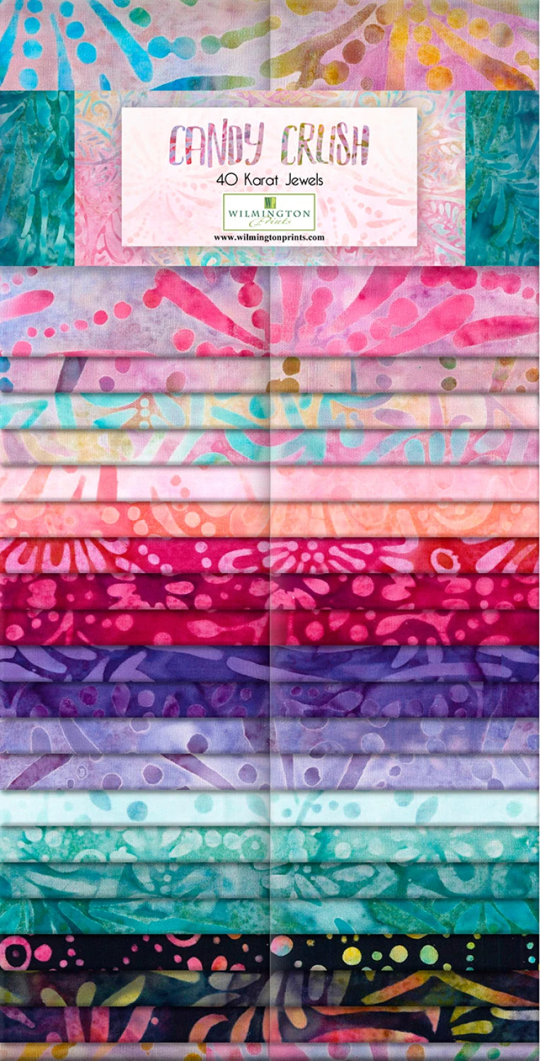 Candy Crush Batik From Wilmington Prints | 2.5in Strips 40pcs (Q841-117-841)