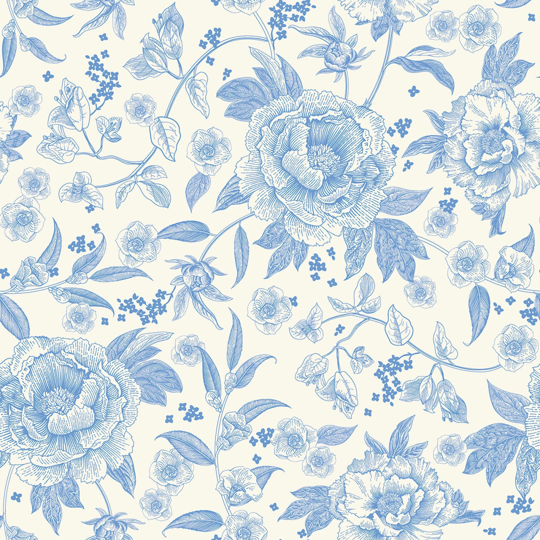 Floral Cream - Penelope by My Minds Eye Collection - | 108" Cotton (WB16648R-CREAM) – Sold in UNITS of ¼ metre