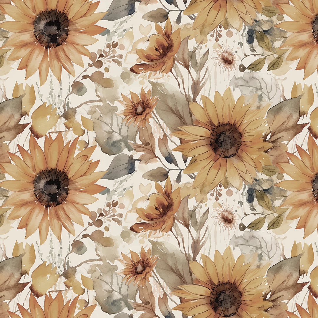 Evening on the Prairie by Modern Prairie Collection - Sunflowers Cream | 108" Cotton (WB16751R-CREAM) – Sold in UNITS of ¼ metre