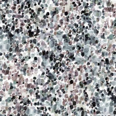 Black Layered Sea Glass 108" Cotton (SEAW5471 - K) - Sold in UNITS of 1/4 metre - Maple Leaf Quilting Company Ltd.