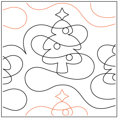 Christmas Tree Farm – 11” Paper Pantograph - Maple Leaf Quilting Company Ltd.