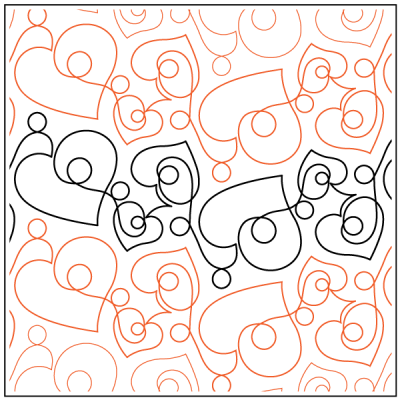 Corazon –8.5” Paper Pantograph - Maple Leaf Quilting Company Ltd.