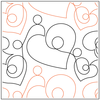 Corazon –8.5” Paper Pantograph - Maple Leaf Quilting Company Ltd.