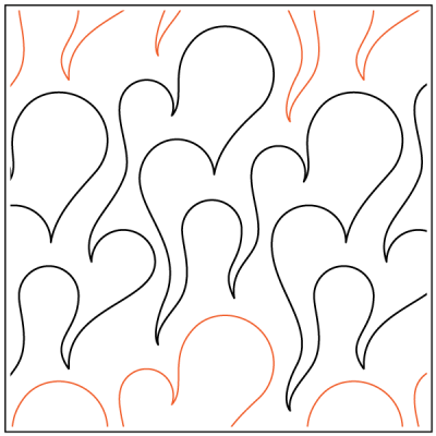 Cuddle – 10” Paper Pantograph - Maple Leaf Quilting Company Ltd.