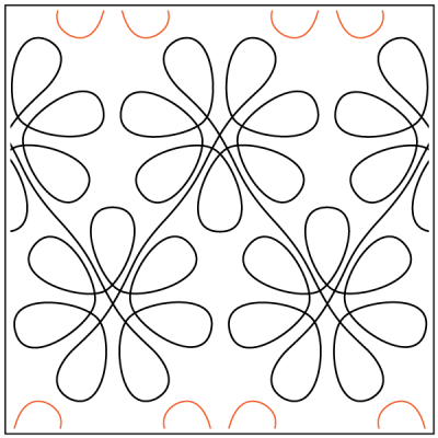 Daisy Patch – 10” Paper Pantograph - Maple Leaf Quilting Company Ltd.