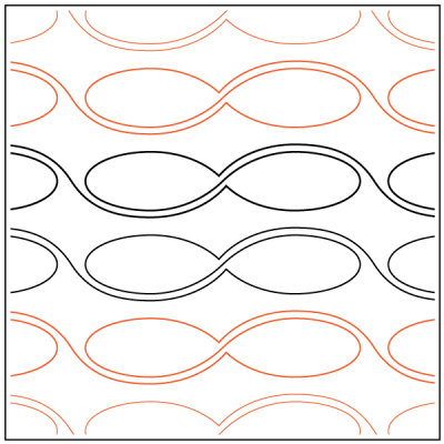 Eternity– 1.75” Paper Pantograph - Maple Leaf Quilting Company Ltd.