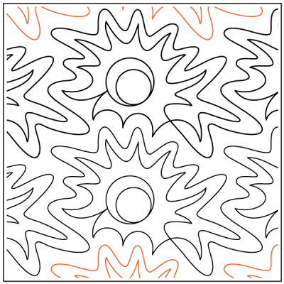 Glow - 7” Paper Pantograph - Maple Leaf Quilting Company Ltd.