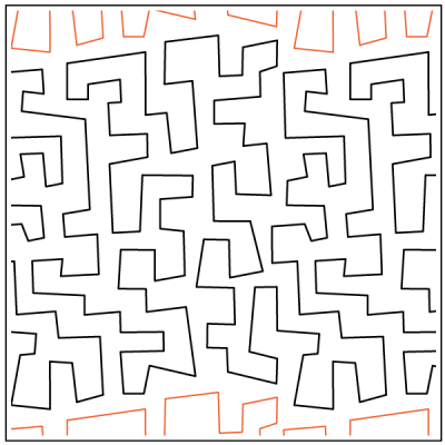 Greek Key Shuffle 1 – 11” Paper Pantograph - Maple Leaf Quilting Company Ltd.