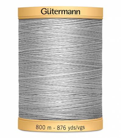 Gutermann Natural Cotton Thread 800m/875yds | Tuskegee Gray - 618 - Maple Leaf Quilting Company Ltd.