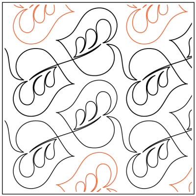 Heartsong – 7.5” Paper Pantograph - Maple Leaf Quilting Company Ltd.