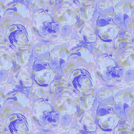 Hydrangea Paint Swirls 118" Cotton (1818 - 50) – Sold in UNITS of ¼ metre - Maple Leaf Quilting Company Ltd.