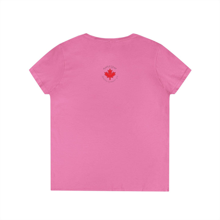 Incoming Big Girl Words Gilden V - neck heavy cotton T-Shirt - Maple Leaf Quilting Company Ltd.