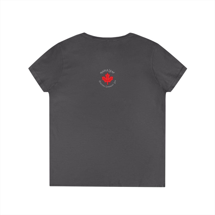 Incoming Big Girl Words Gilden V - neck heavy cotton T-Shirt - Maple Leaf Quilting Company Ltd.