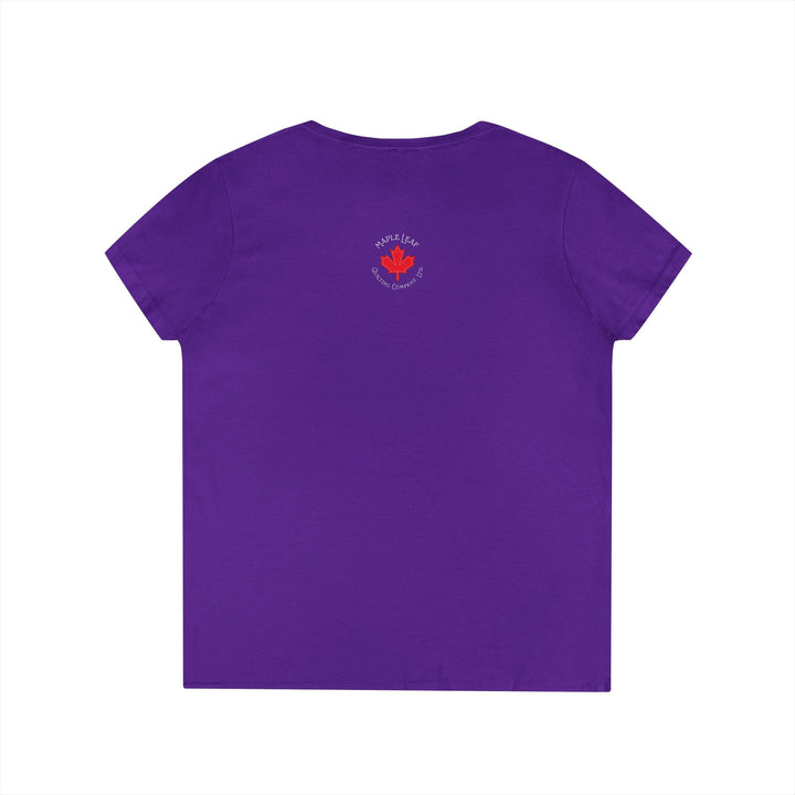 Incoming Big Girl Words Gilden V - neck heavy cotton T-Shirt - Maple Leaf Quilting Company Ltd.