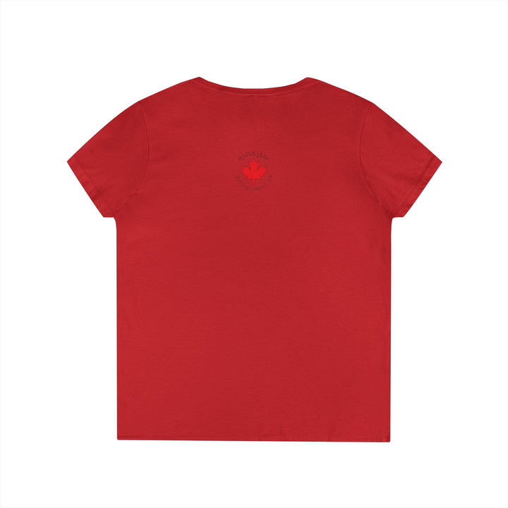 Incoming Big Girl Words Gilden V - neck heavy cotton T-Shirt - Maple Leaf Quilting Company Ltd.