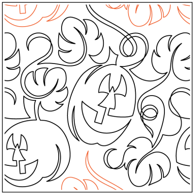 Jack'O – 14” Paper Pantograph - Maple Leaf Quilting Company Ltd.