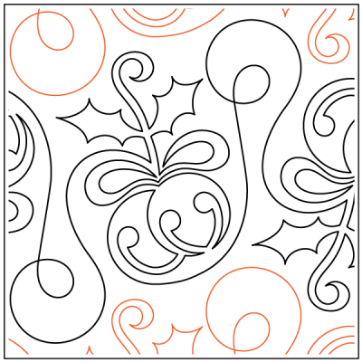 Jingle Bells - 11” Paper Pantograph - Maple Leaf Quilting Company Ltd.