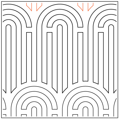 Jukebox - 8.5" Paper Pantograph - Maple Leaf Quilting Company Ltd.