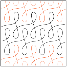 Lace Loops - 4" Paper Pantograph (Copy) - Maple Leaf Quilting Company Ltd.