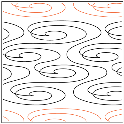 Lakeridge's Puddles – 8.5” Paper Pantograph - Maple Leaf Quilting Company Ltd.