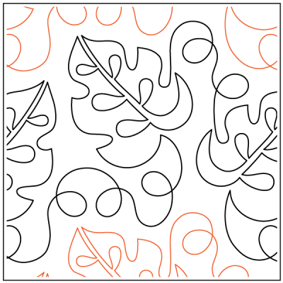 Lakeridge's Tropical – 10.25” Paper Pantograph - Maple Leaf Quilting Company Ltd.