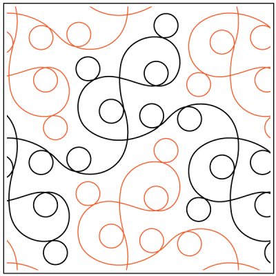 Laurie – 10” Paper Pantograph - Maple Leaf Quilting Company Ltd.