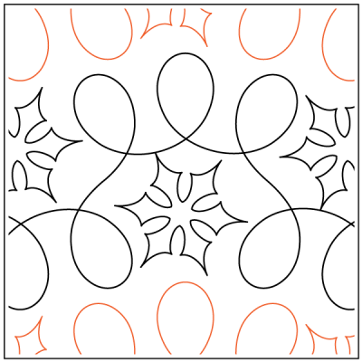 Loopy Snowflakes – 8.25” Paper Pantograph - Maple Leaf Quilting Company Ltd.