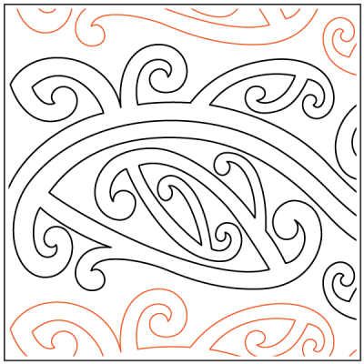 Maori – 9” Paper Pantograph - Maple Leaf Quilting Company Ltd.