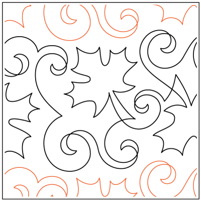 Maple Syrup – 8.5” Paper Pantograph - Maple Leaf Quilting Company Ltd.