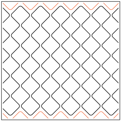 Mock Crosshatch – 12” Paper Pantograph - Maple Leaf Quilting Company Ltd.