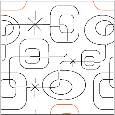 Modern Squares - 10" Paper Pantograph - Maple Leaf Quilting Company Ltd.