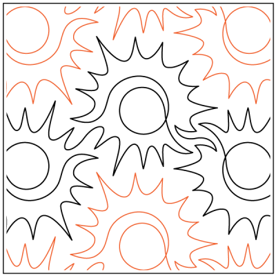 Nova – 8.75” Paper Pantograph - Maple Leaf Quilting Company Ltd.