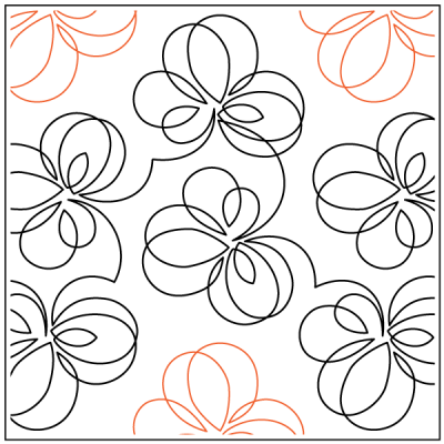 Petalism - 11" Paper Pantograph - Maple Leaf Quilting Company Ltd.