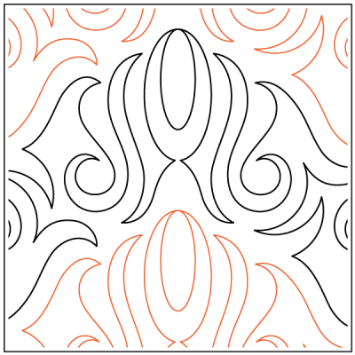 Phantasm – 10” Paper Pantograph - Maple Leaf Quilting Company Ltd.