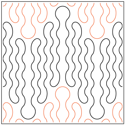 Poodle Doodle – 12” Paper Pantograph - Maple Leaf Quilting Company Ltd.