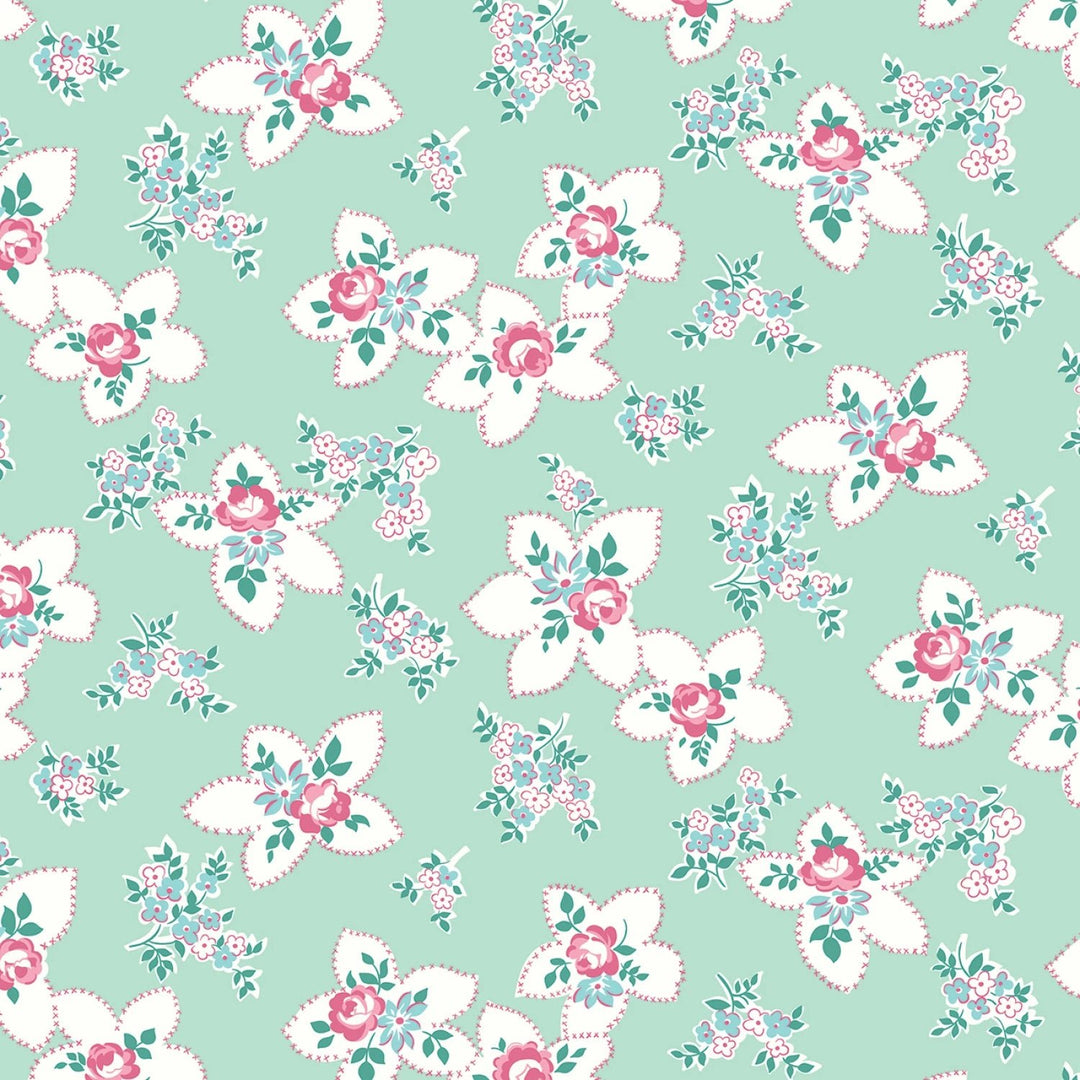 Precious Petites By Gerri Robinson - Mint 108" Cotton (WB15838R - MINT) – Sold in UNITS of ¼ metre - Maple Leaf Quilting Company Ltd.