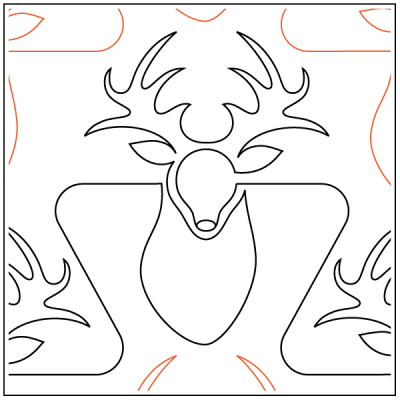 Rocky Mountain - 14" Paper Pantograph - Maple Leaf Quilting Company Ltd.