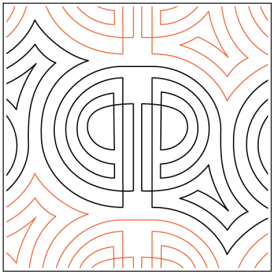 Seoul – 10” Paper Pantograph - Maple Leaf Quilting Company Ltd.