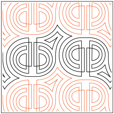 Seoul – 10” Paper Pantograph - Maple Leaf Quilting Company Ltd.