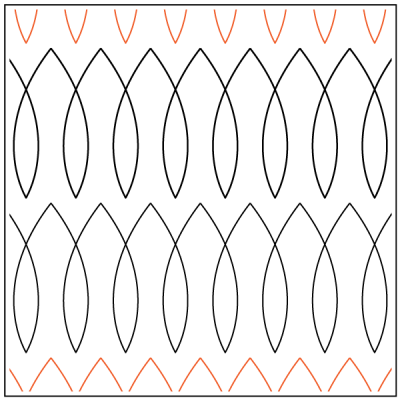 Slinky – 4.25” Paper Pantograph - Maple Leaf Quilting Company Ltd.