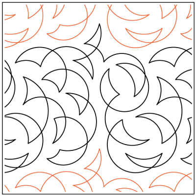 Soap Flakes - 9” Paper Pantograph - Maple Leaf Quilting Company Ltd.