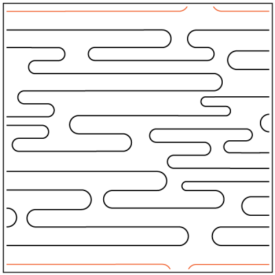 Soft Ripples – 10” Paper Pantograph - Maple Leaf Quilting Company Ltd.