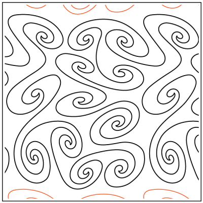 Spaced Out - 10.5” Paper Pantograph - Maple Leaf Quilting Company Ltd.