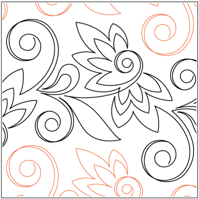 Sunny Day – 10” Paper Pantograph - Maple Leaf Quilting Company Ltd.